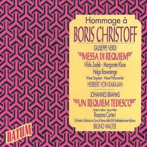 Brahms / Carteri / Karajan - Hommage a Boris Christoff  CD